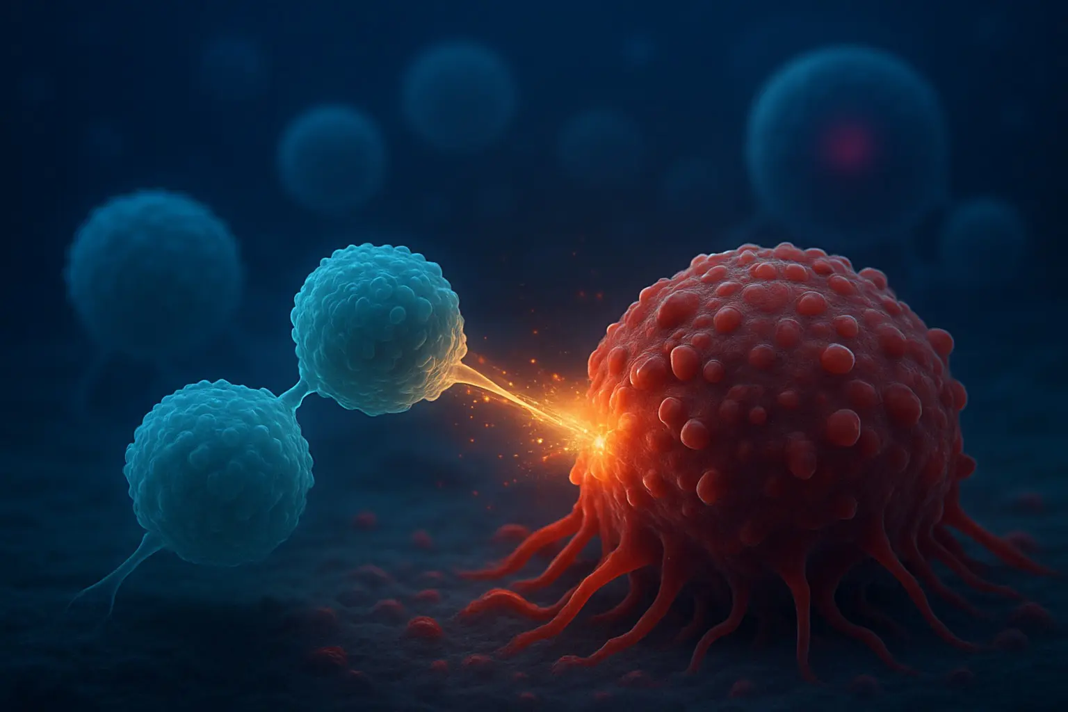 Background image with Cytotoxic Precision